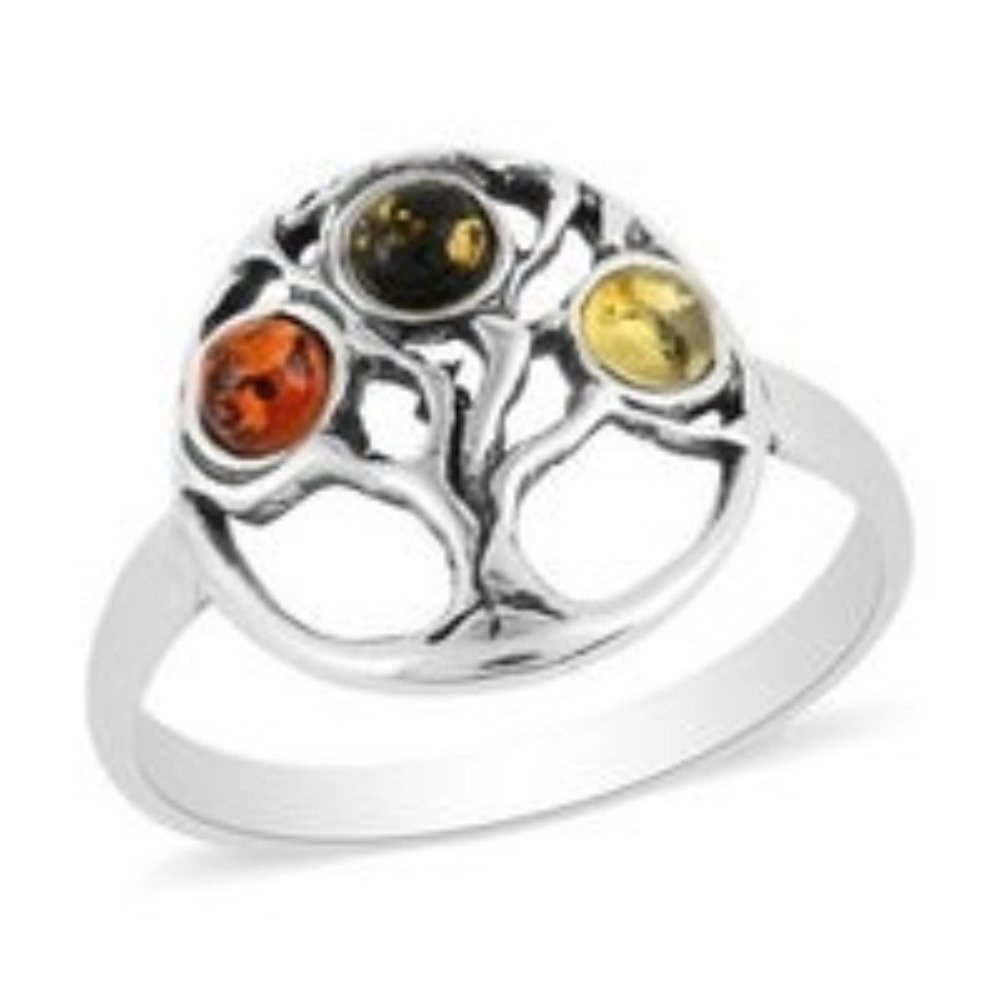 Multi Color Amber Trilogy Tree Ring